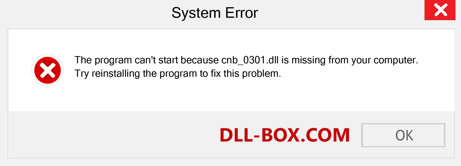  cnb_0301.dll file is missing?. Download for Windows 7, 8, 10 - Fix  cnb_0301 dll Missing Error on Windows, photos, images